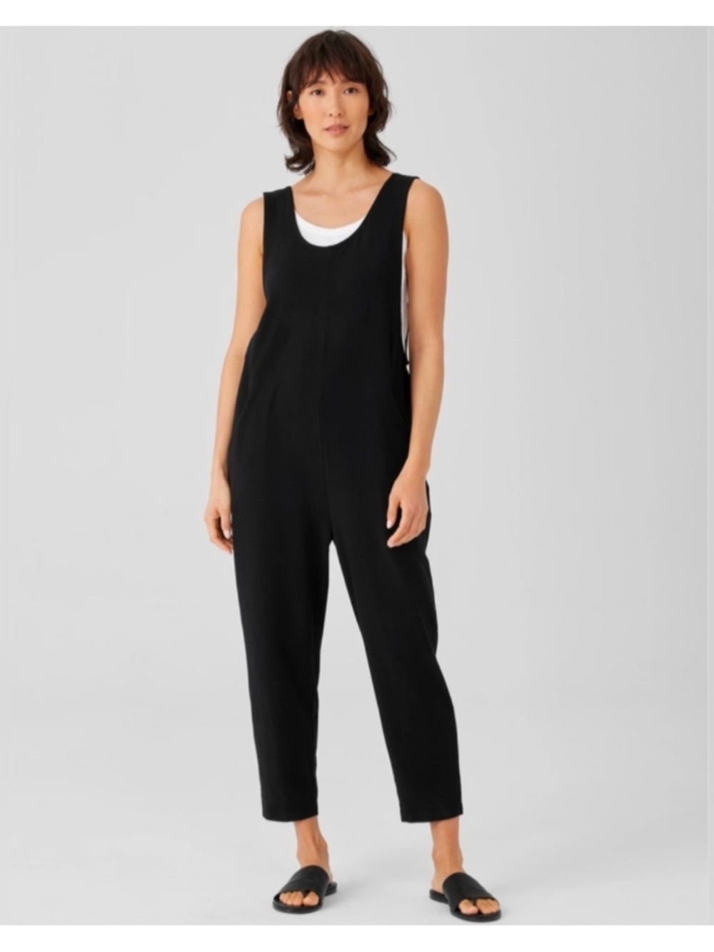 Eileen Fisher Relaxed Black Jumpsuit